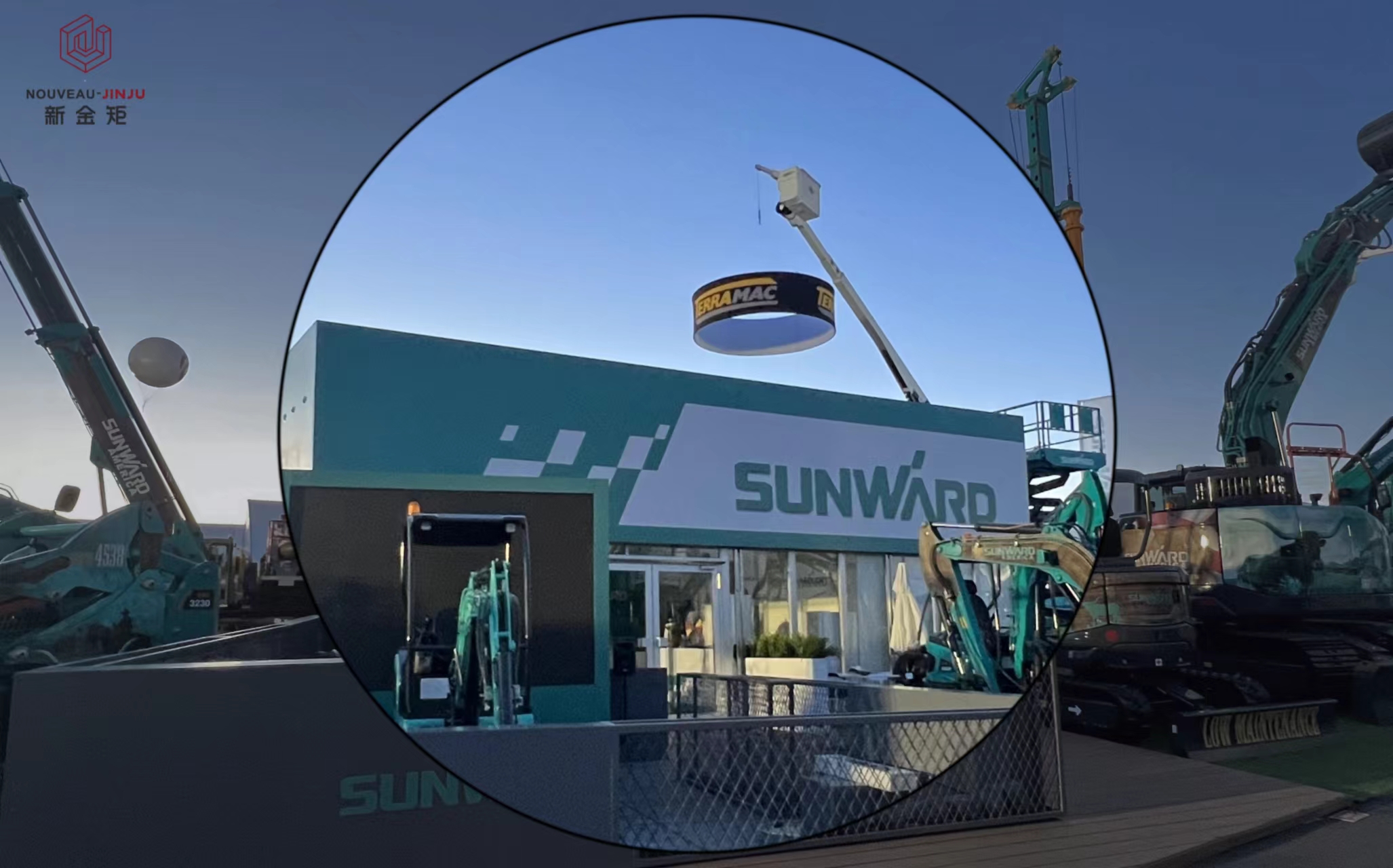 在拉斯維加斯工程機(jī)械展的震撼展臺 在拉斯維加斯工程機(jī)械展的震撼展臺