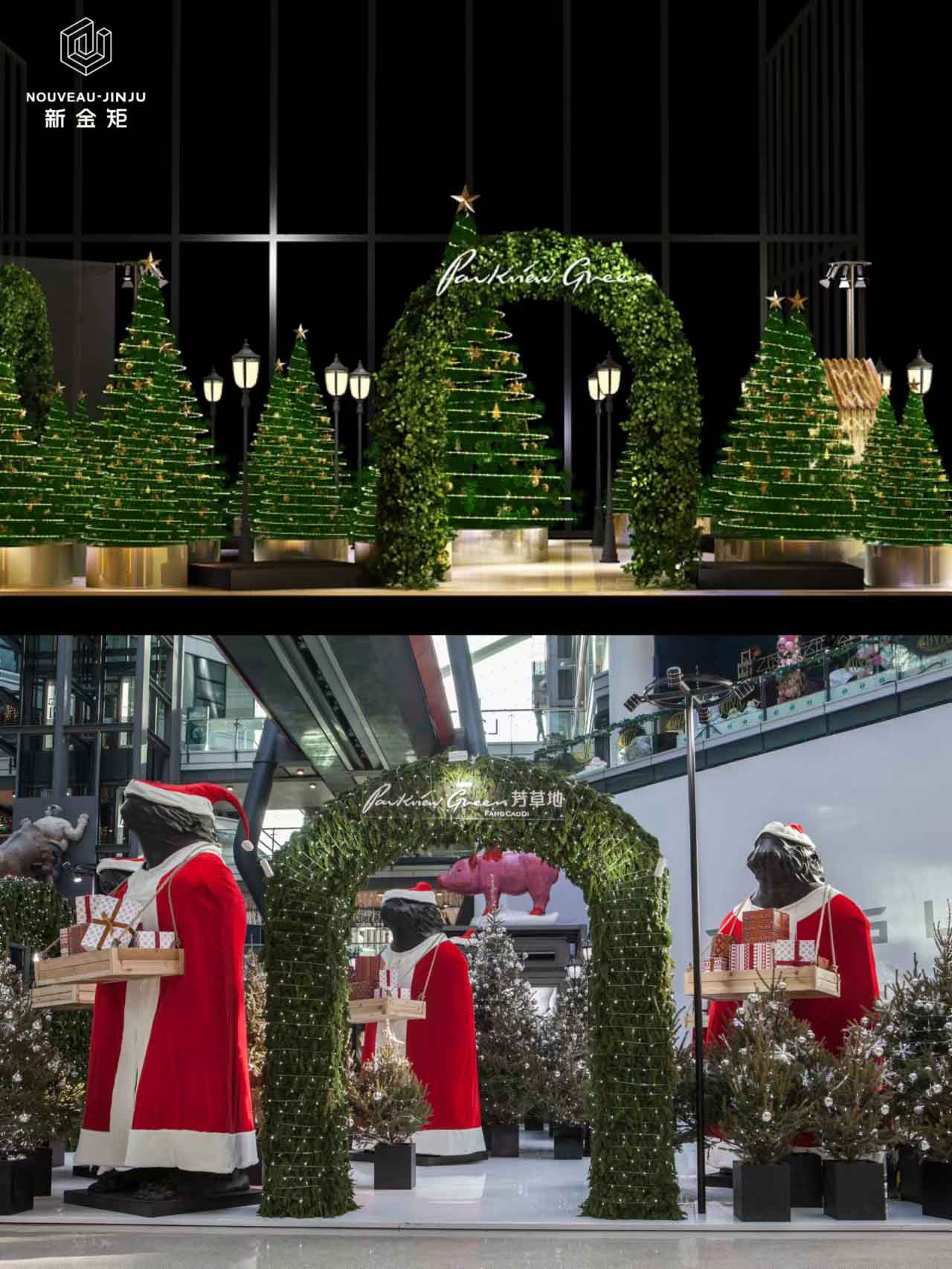 誰懂被超還原的圣誕氛圍裝置包圍啦！